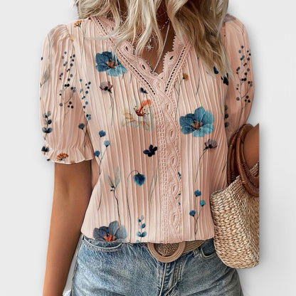 Emily - Modische Bluse mit V-Ausschnitt