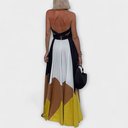 Nava - Langarmkleid mit Offenem Rücken