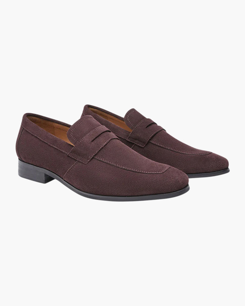 Old Money Wildleder Penny Loafers