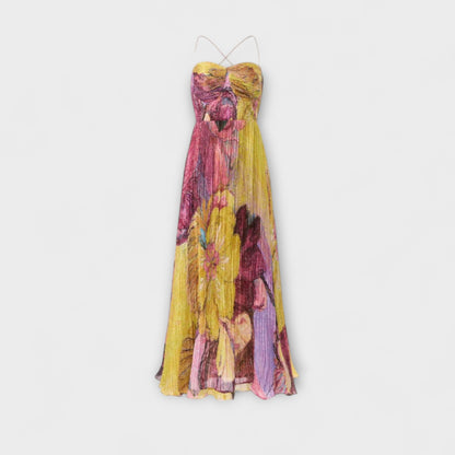 Kiara - Maxi-Kleid mit lebhaftem Ikat-Druck