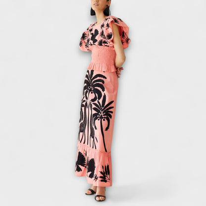 Amy - Schickes Palmenkleid