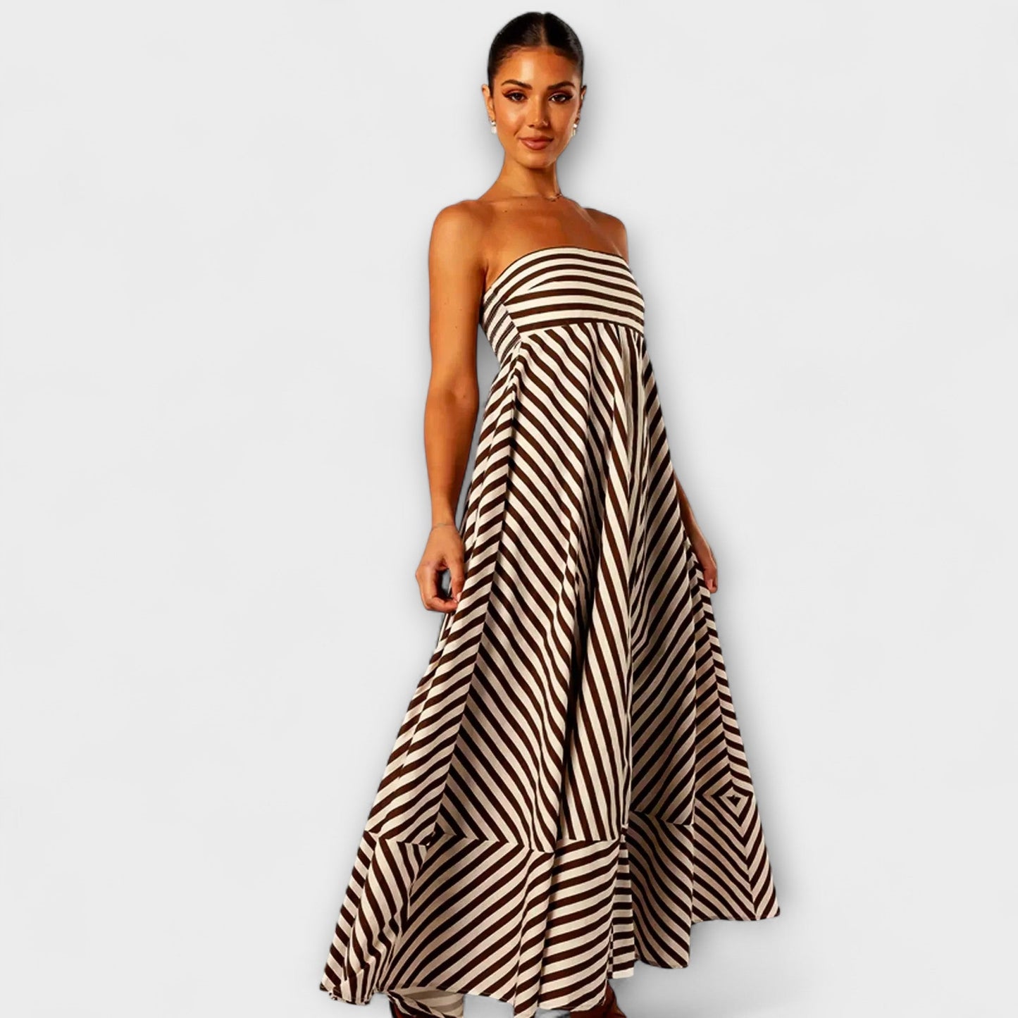 Nachtschwärmer Charme Rüschenshirt Maxikleid