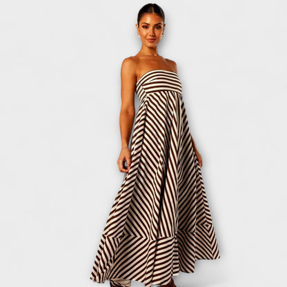 Nachtschwärmer Charme Rüschenshirt Maxikleid
