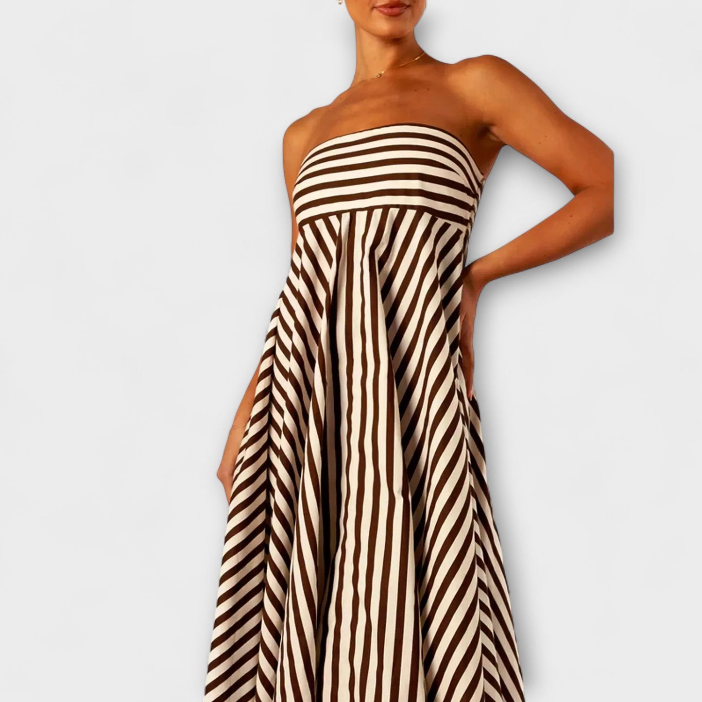 Nachtschwärmer Charme Rüschenshirt Maxikleid