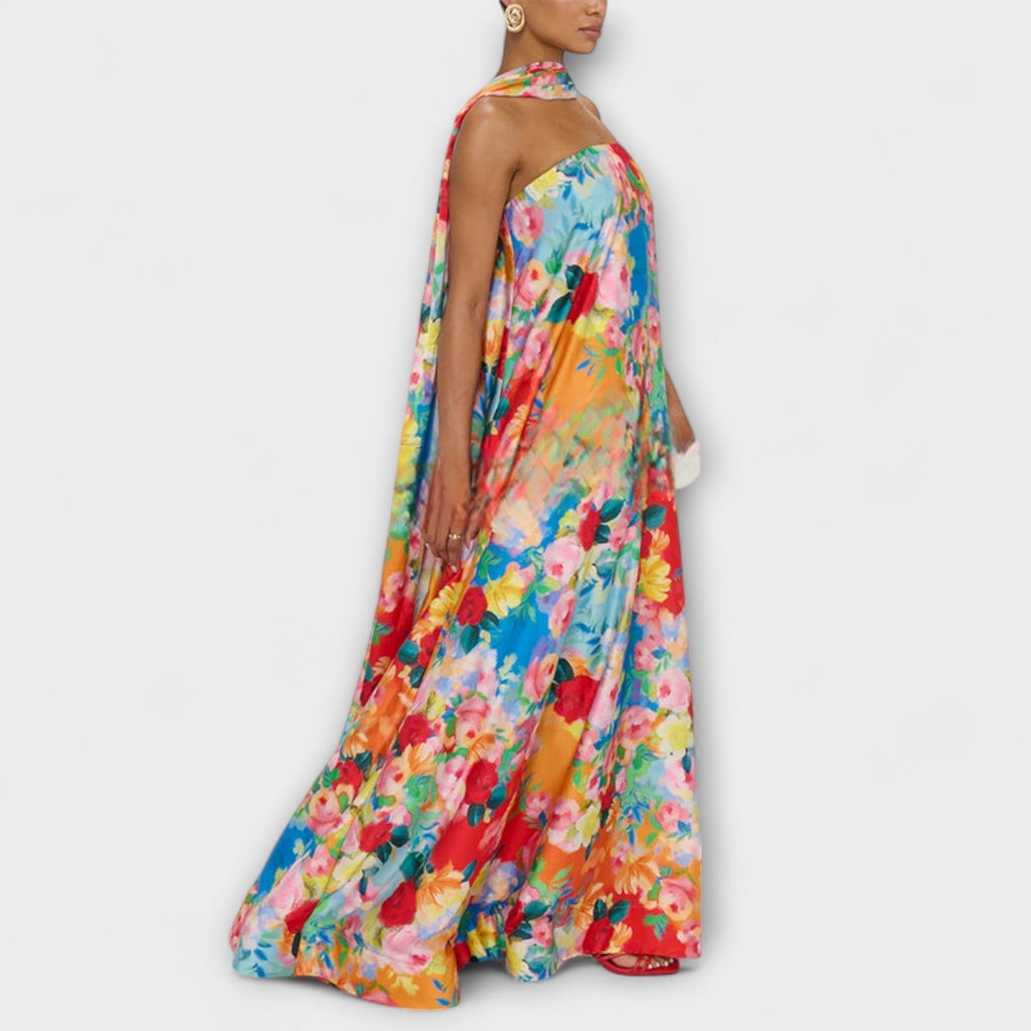 Harlow - Off-Shoulder Blumen-Maxikleid
