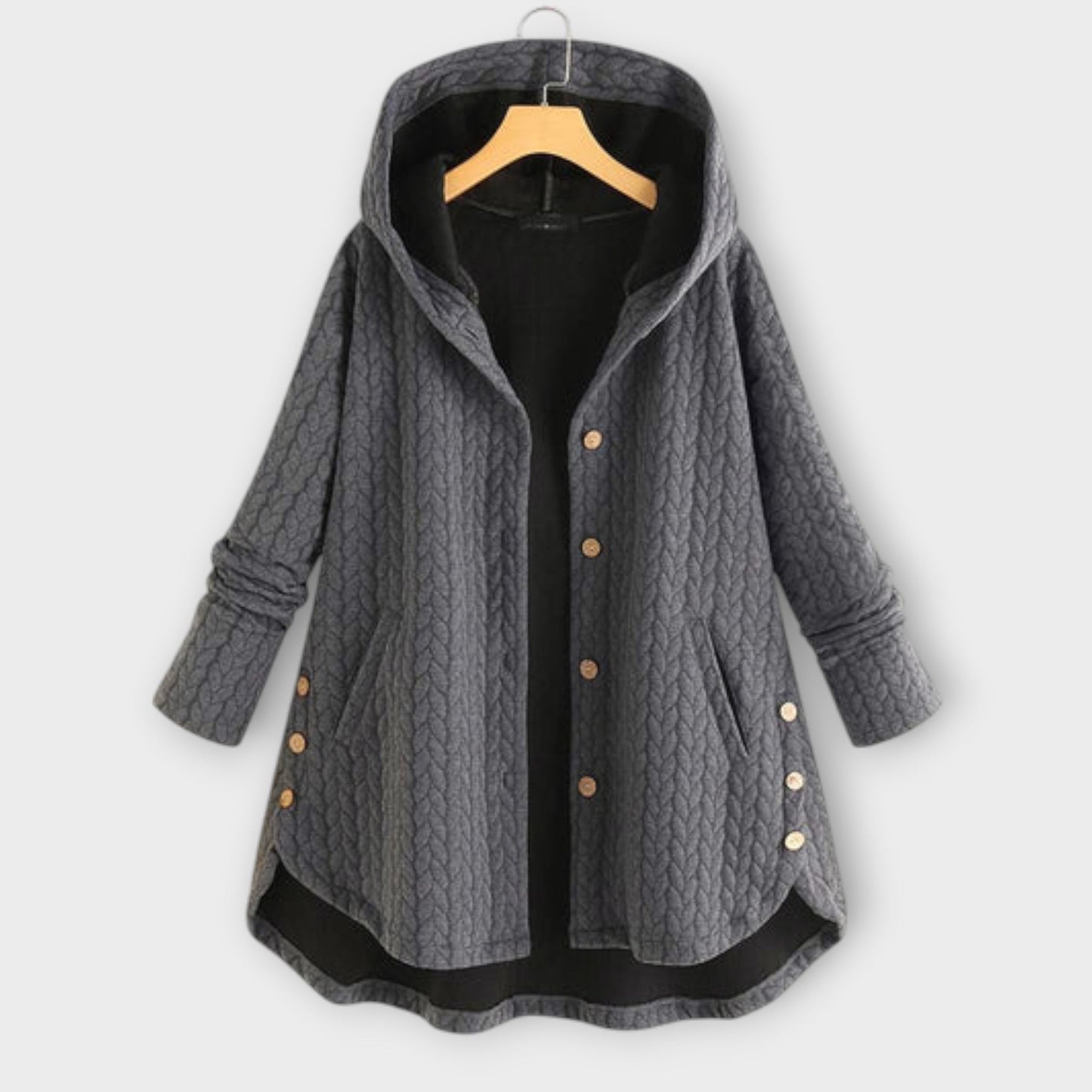Leslie - Warme Knopfleistenjacke