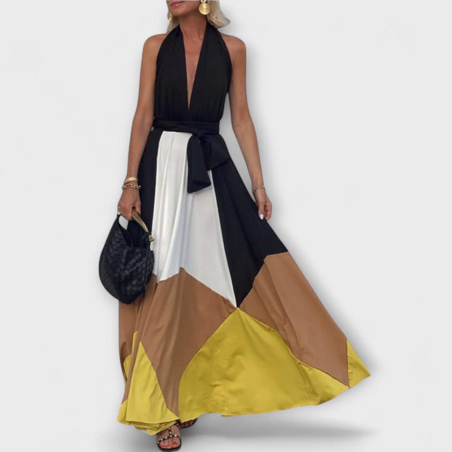 Nava - Langarmkleid mit Offenem Rücken