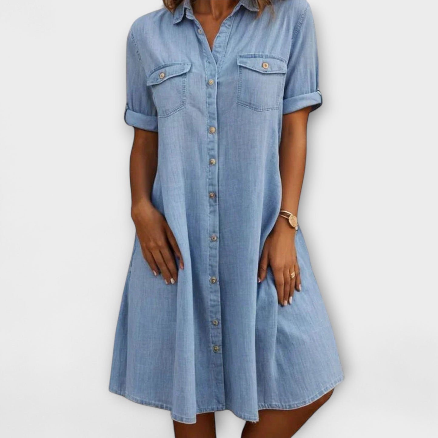 Lässiges A-Linien-Kleid