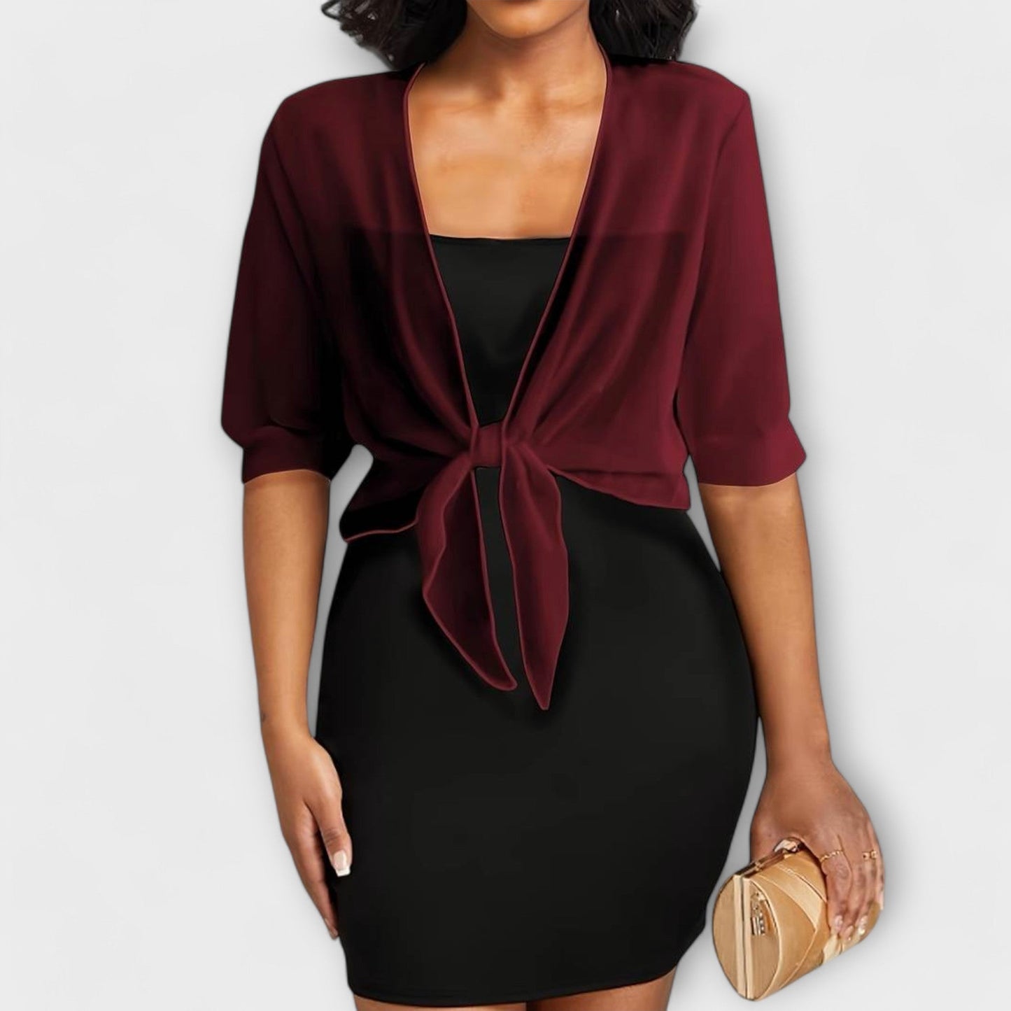 Olivia - Bluse mit offener Front