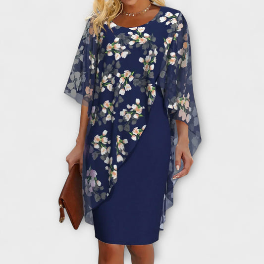 Lyanna - Floral Chiffon Damenkleid