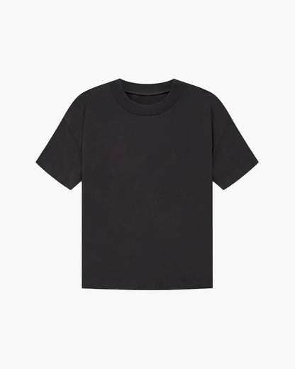 Verfeinertes Unifarben T-Shirt