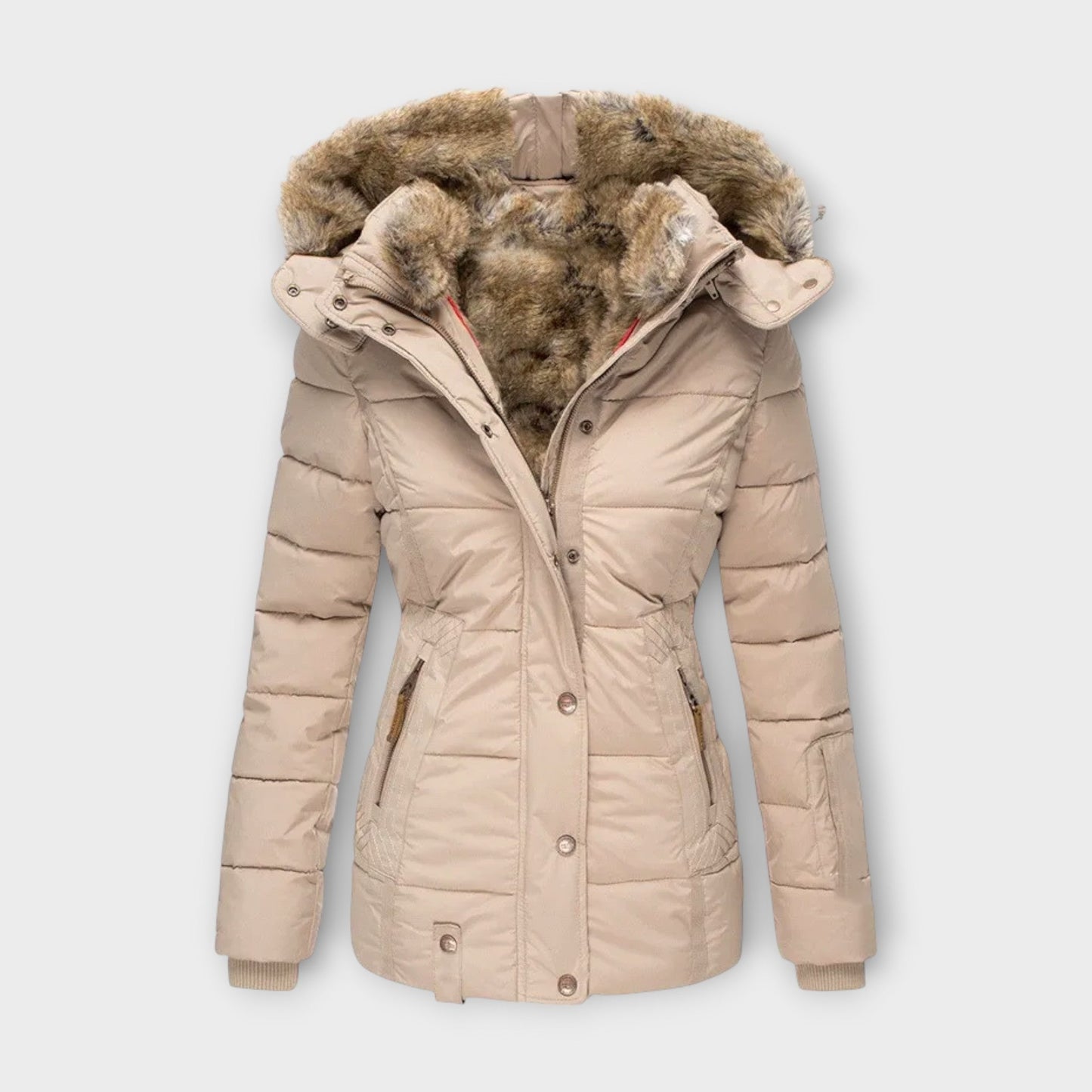 Emine - Gemütliche mit Fell gefütterte Jacke