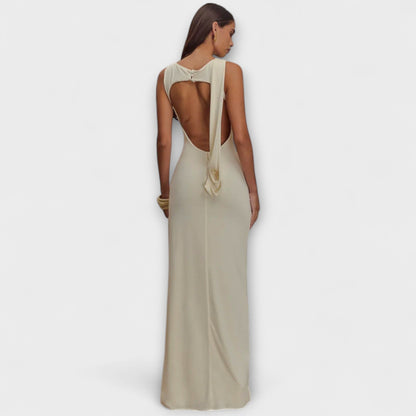 Rieke - Stilvolles Maxikleid mit Hohem Schlitz