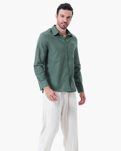 Altes Geld Leinen Combo (Langarmshirt)