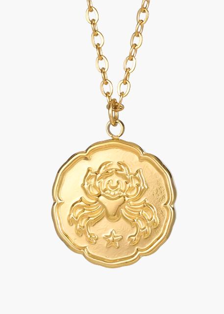 Zodiac Zeichen Halskette - Gold