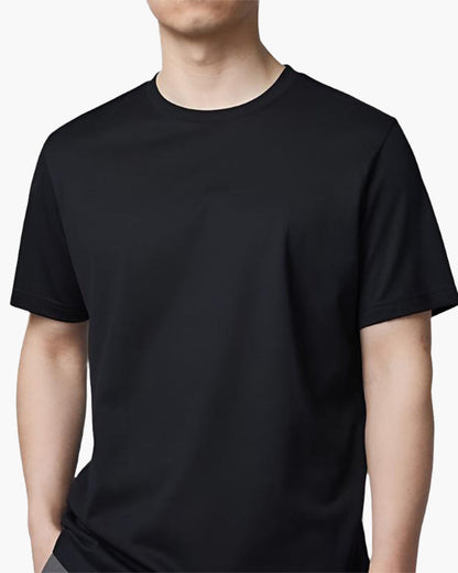 Verfeinertes Unifarben T-Shirt