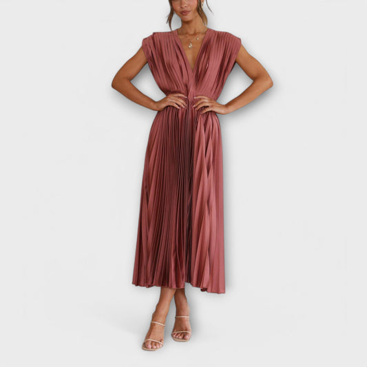 Maria - Stilvolles Plissee-Kleid