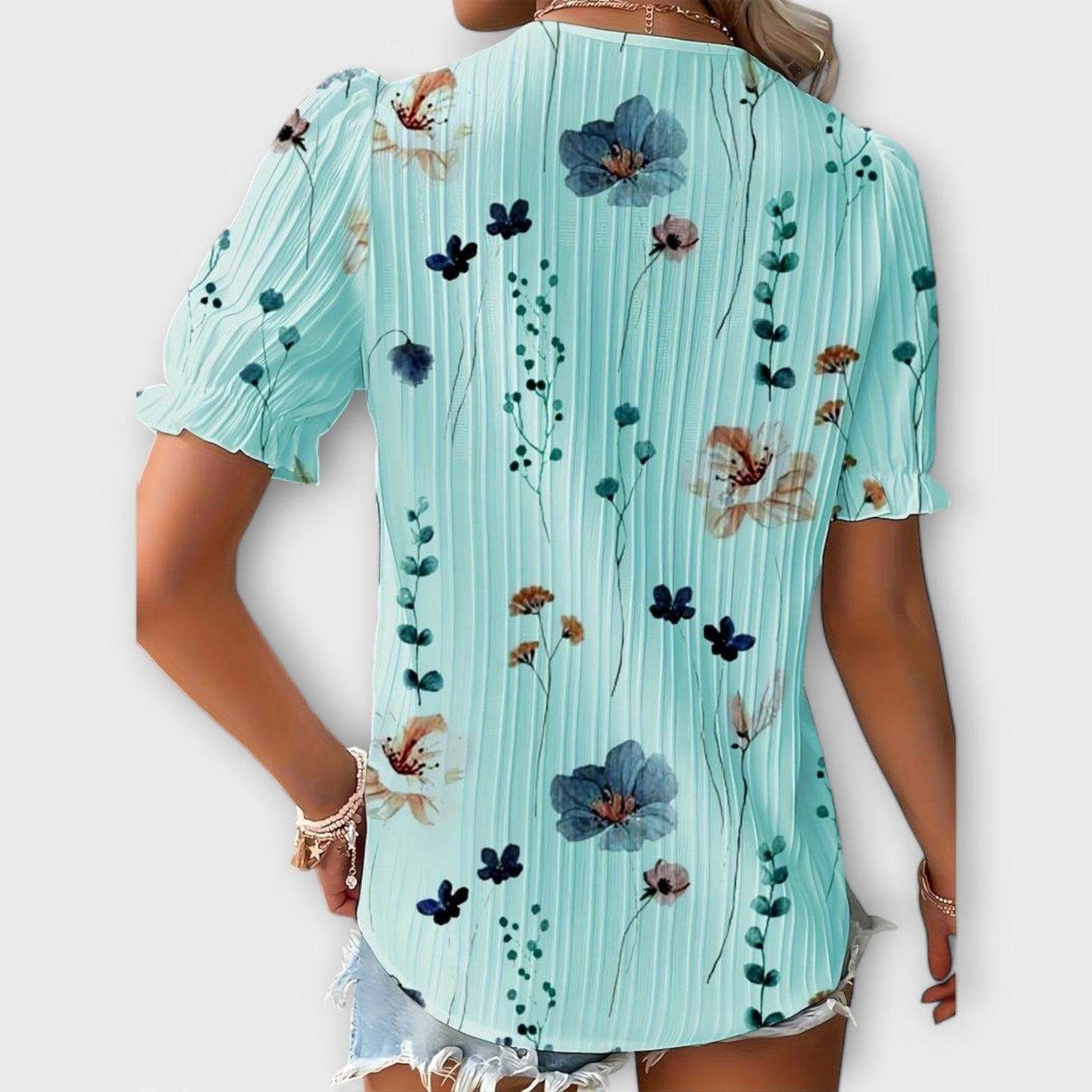Emily - Modische Bluse mit V-Ausschnitt