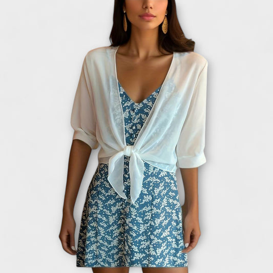 Olivia - Bluse mit offener Front
