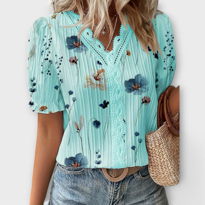 Emily - Modische Bluse mit V-Ausschnitt