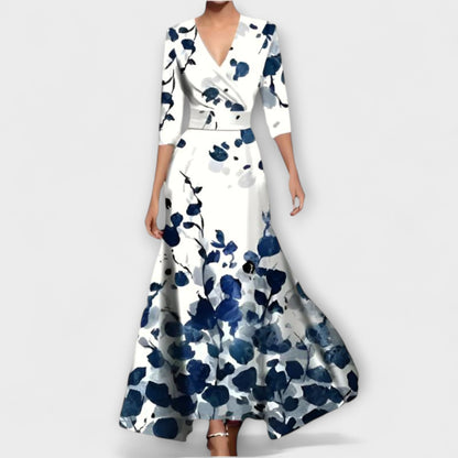 Alma - Elegantes Ärmel-Design Damenkleid