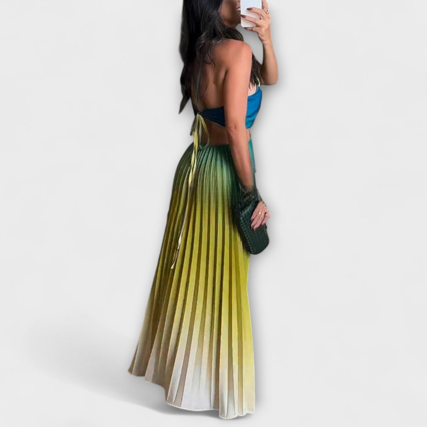 Haven - Stylisches Rückenfreies Tie-Dye Maxikleid