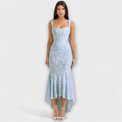 Renske - Langes Kleid mit elegantem und raffiniertem Korsett