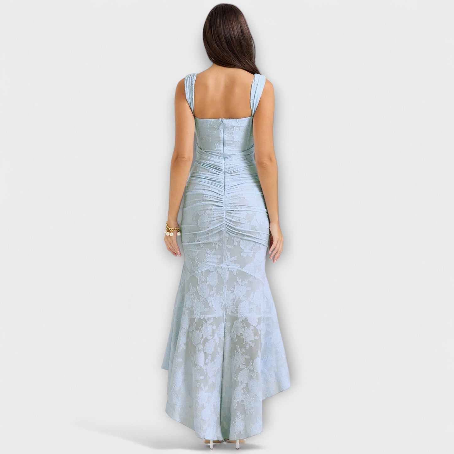 Renske - Langes Kleid mit elegantem und raffiniertem Korsett