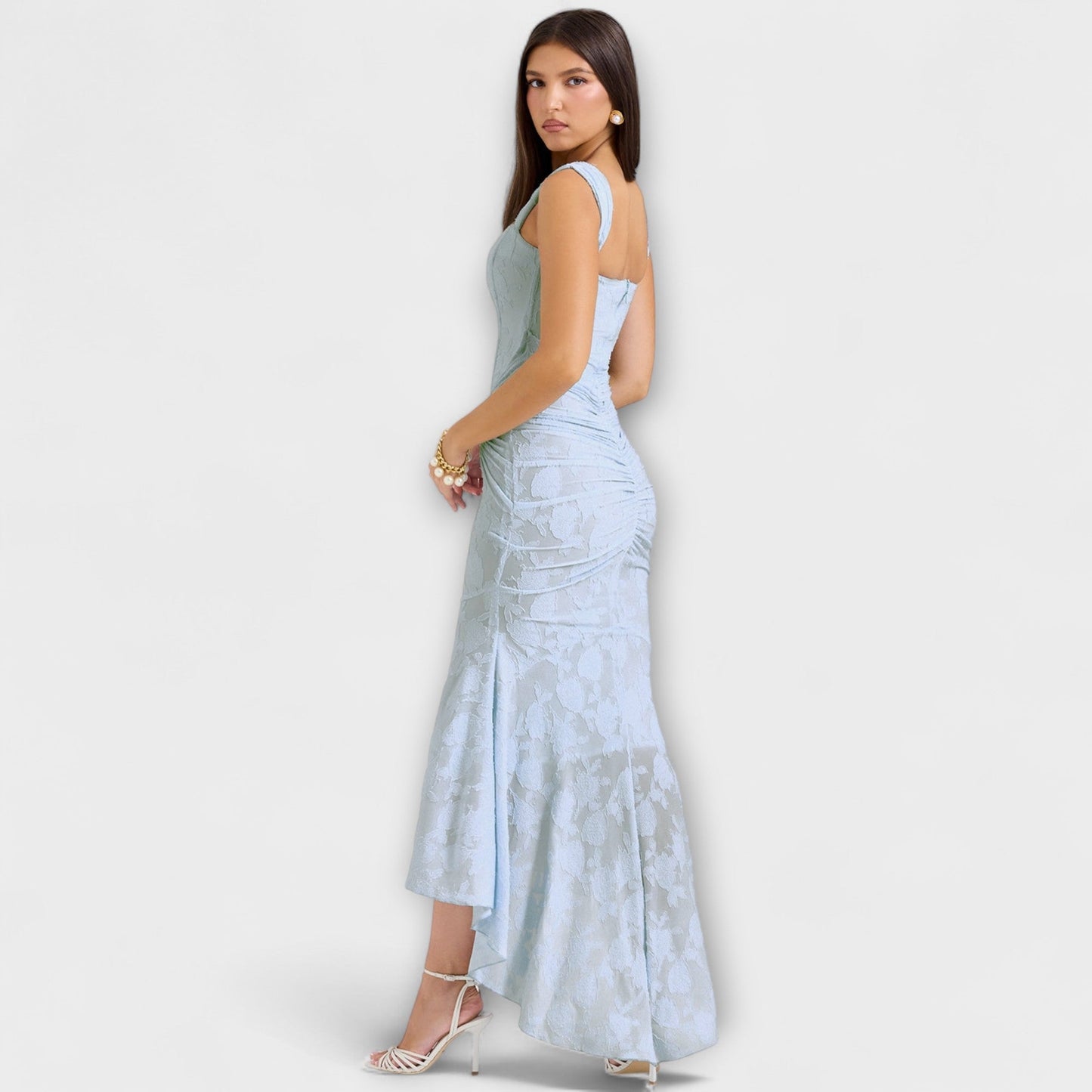 Renske - Langes Kleid mit elegantem und raffiniertem Korsett