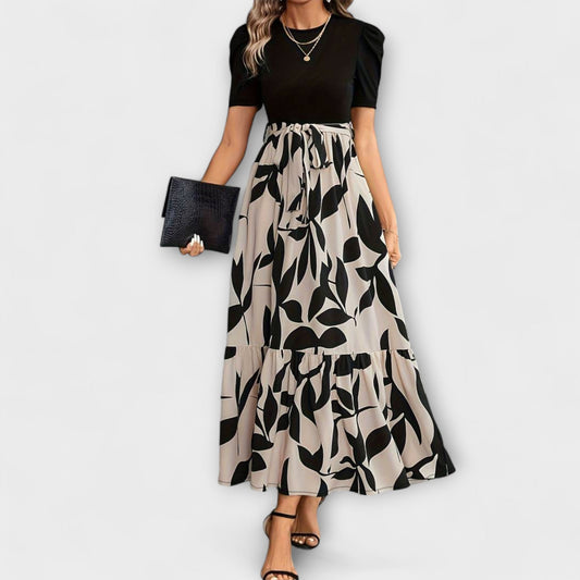 Luna - Sommerkleid mit floralem Muster und Rundhalsausschnitt