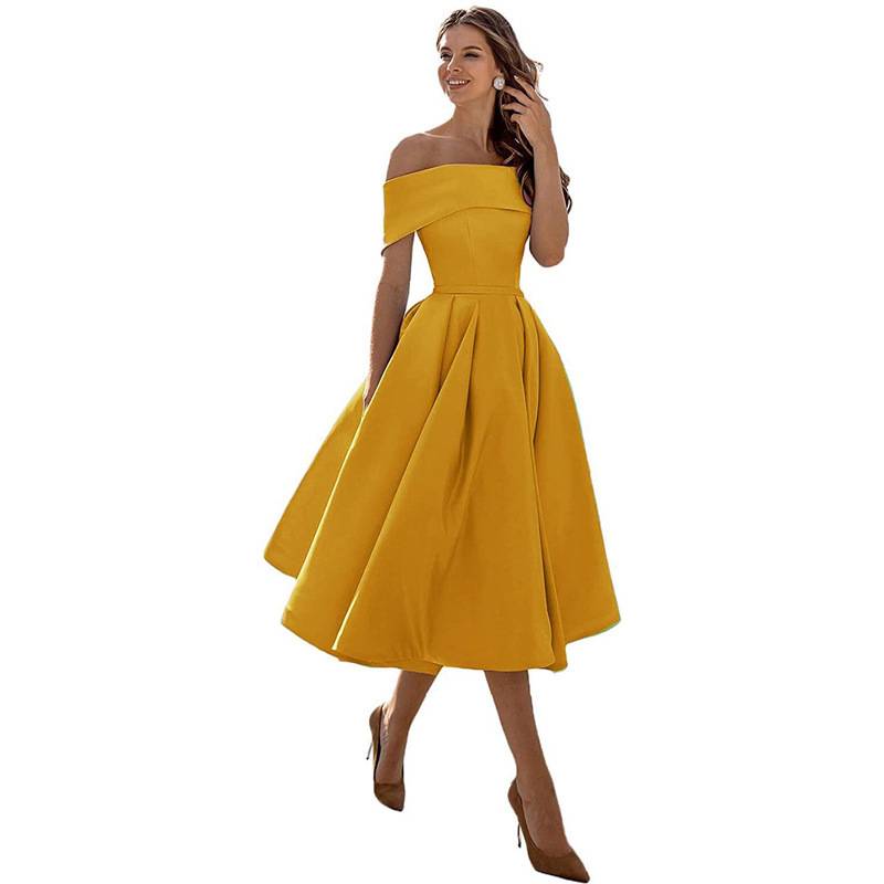 Romy - Schickes Off-Shoulder Drapiertes Maxikleid
