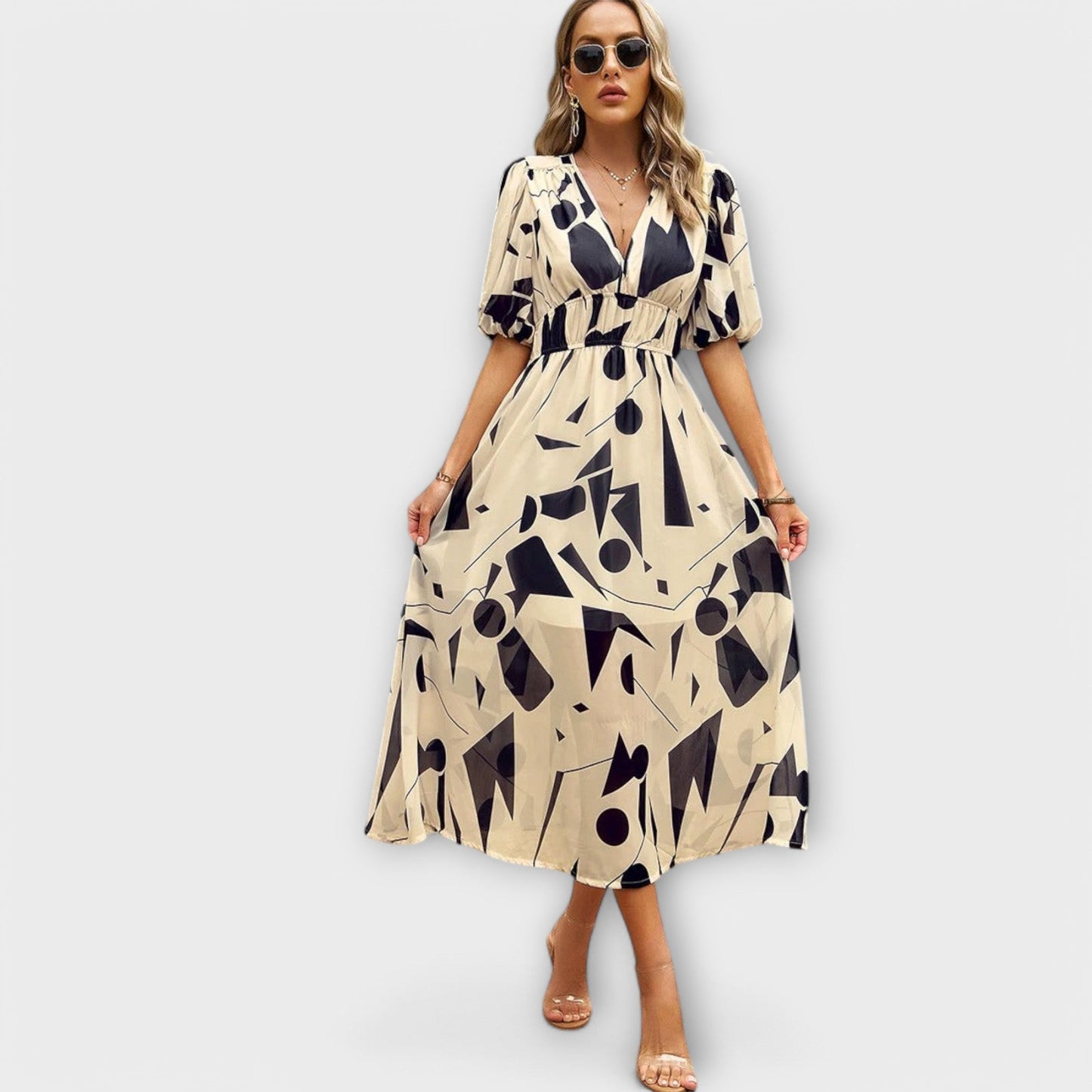 Mathilda - Stilvolles Midi-Kleid