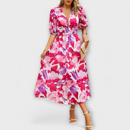 Mathilda - Stilvolles Midi-Kleid