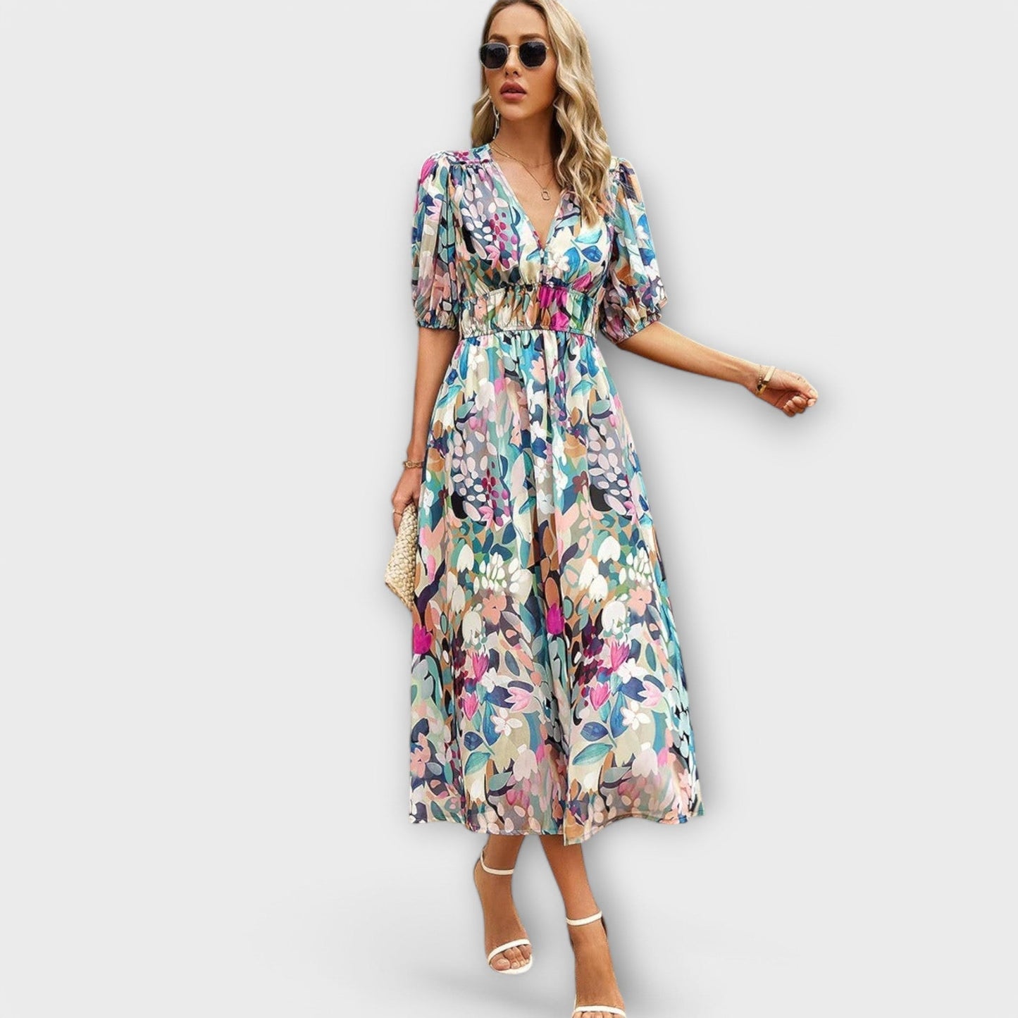 Mathilda - Stilvolles Midi-Kleid