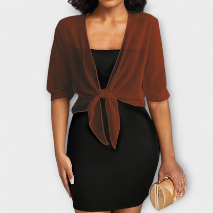 Olivia - Bluse mit offener Front