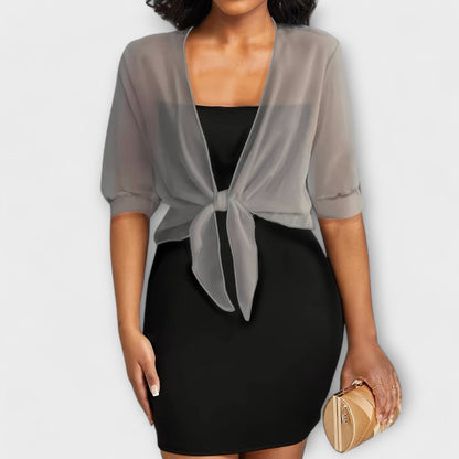 Olivia - Bluse mit offener Front