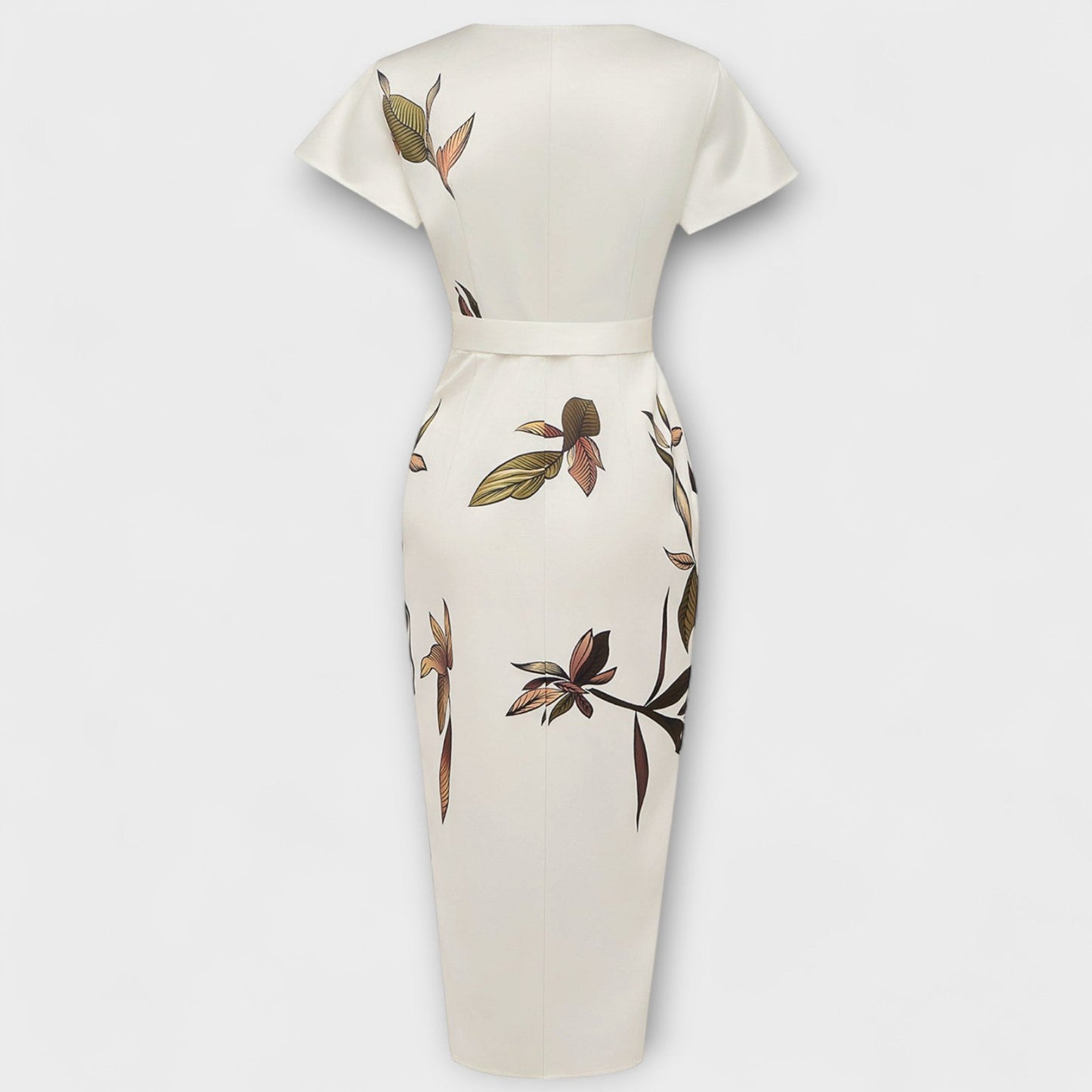 Satin Wickelkleid