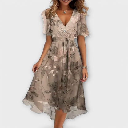 Annegret - Damenkleid mit V-Ausschnitt
