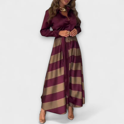Hedda - Langarmhemd Kleid mit Gürtel