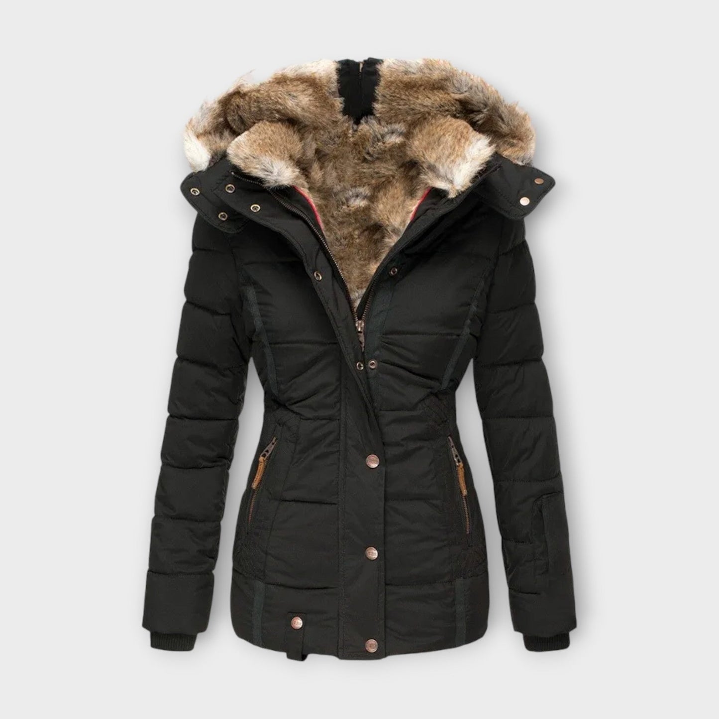 Emine - Gemütliche mit Fell gefütterte Jacke