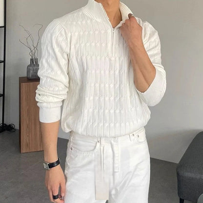 Gepäckter Weißer Pullover