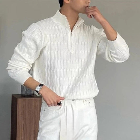 Gepäckter Weißer Pullover