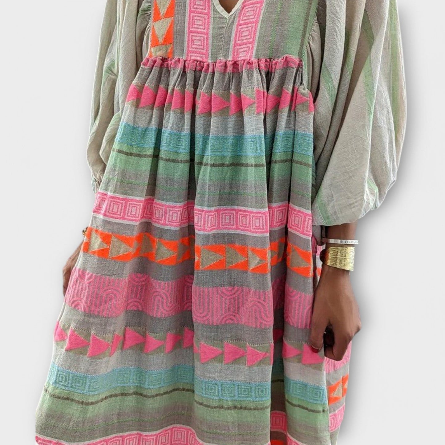 Hermine Vibrantes Lockeres Kleid