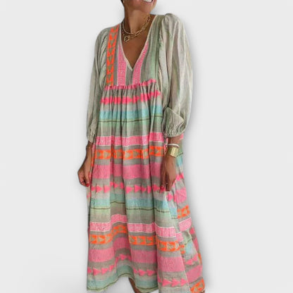 Hermine Vibrantes Lockeres Kleid