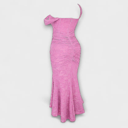 Renske - Langes Kleid mit elegantem und raffiniertem Korsett