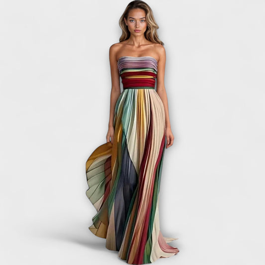 Flora - Langes Kleid aus Premium-Stoff